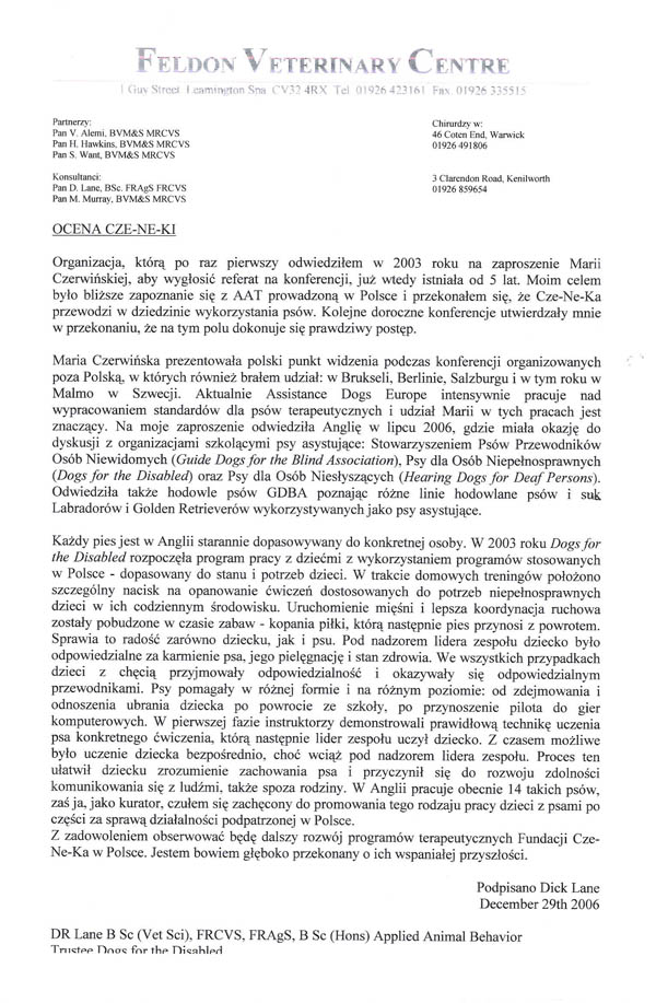 Rekomendacje od Dick Lane